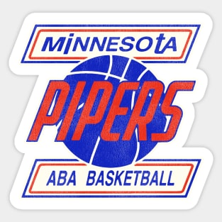 Defunct Minnesota Pipers Basketball Team Sticker